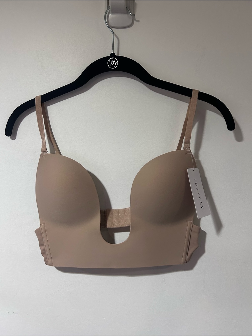 NWT Nude Deep Plunge Longline Bra